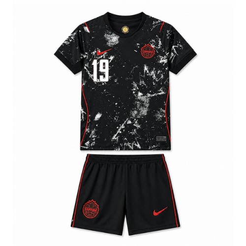 Kanada Alphonso Davies #19 Gostujuci Dres za Dječji SP 2026 Kratak Rukavima (+ kratke hlače)